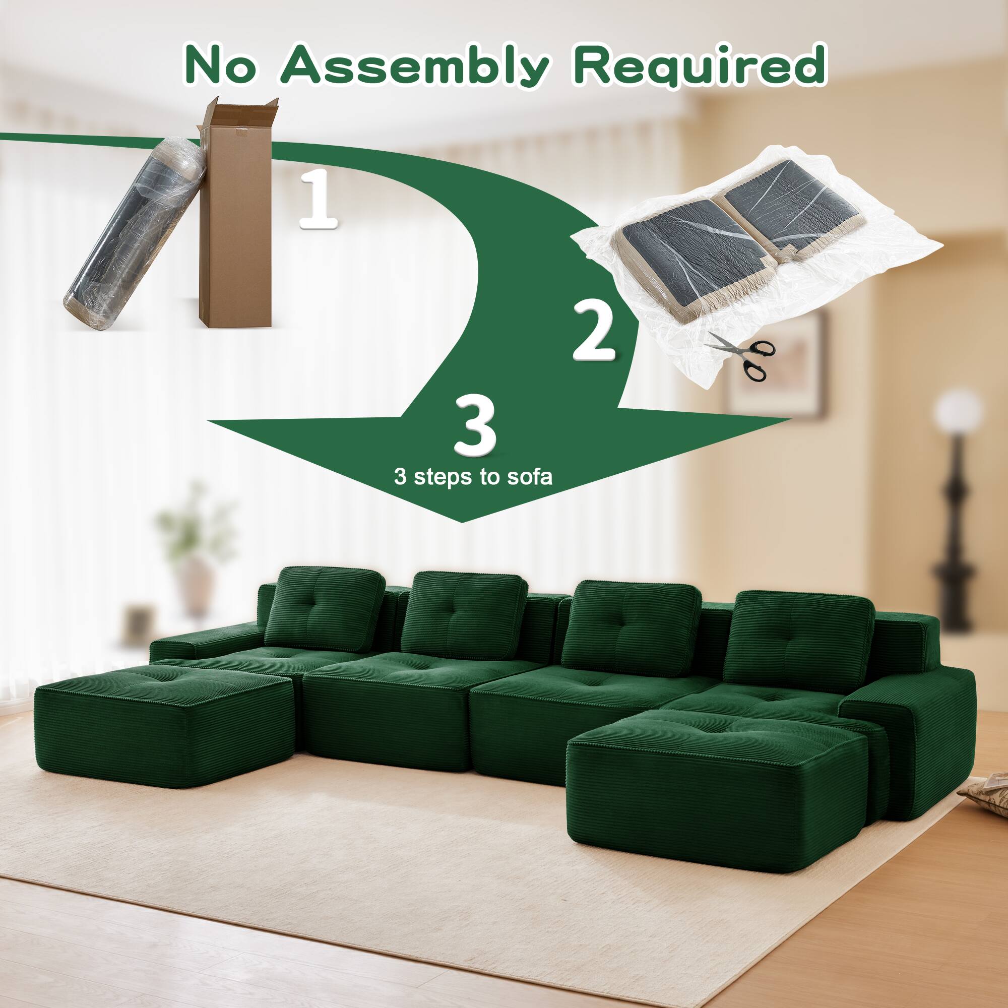 No Assembly Required

1
2
3

3 steps to sofa