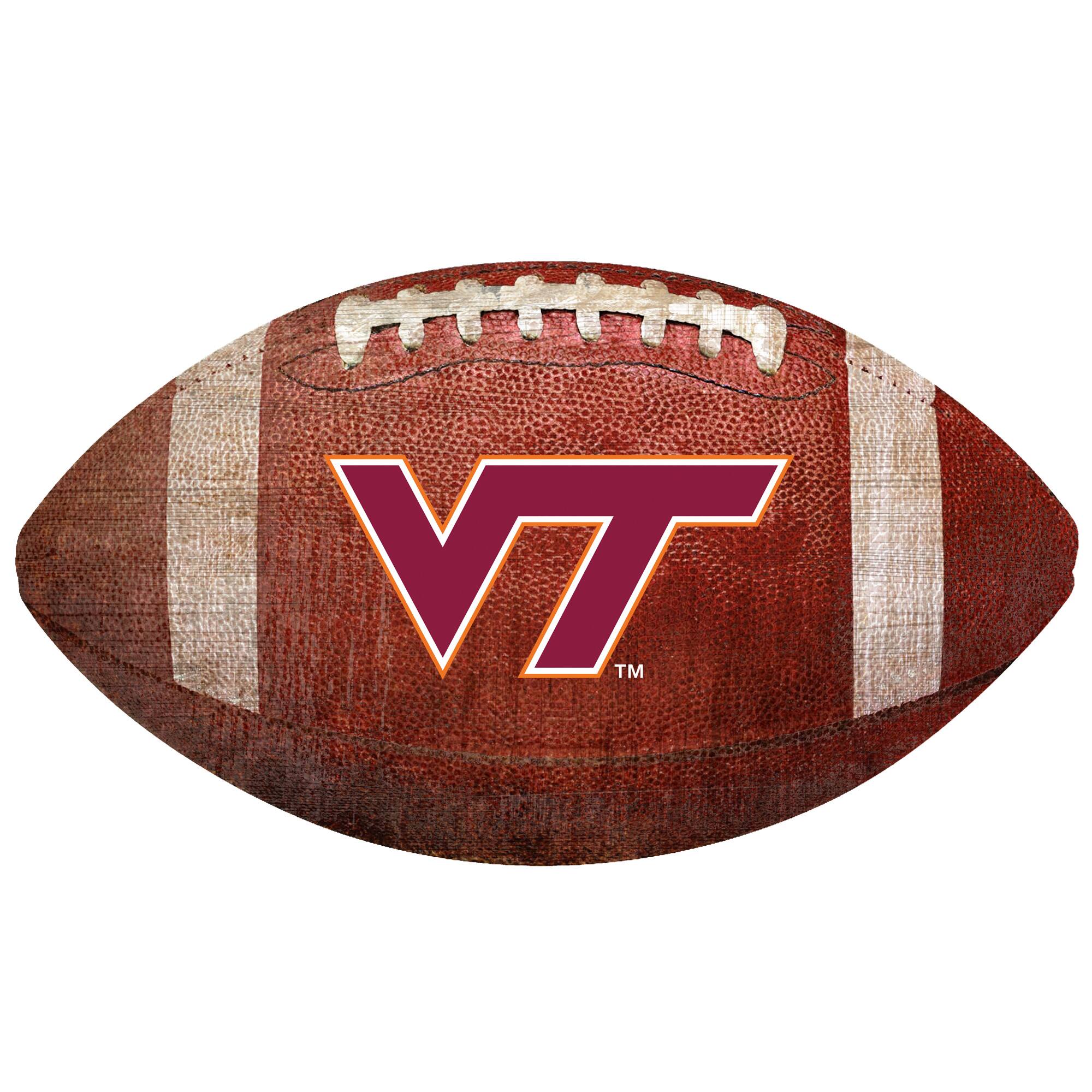 Virginia Tech Hokies 12'' Football Sign