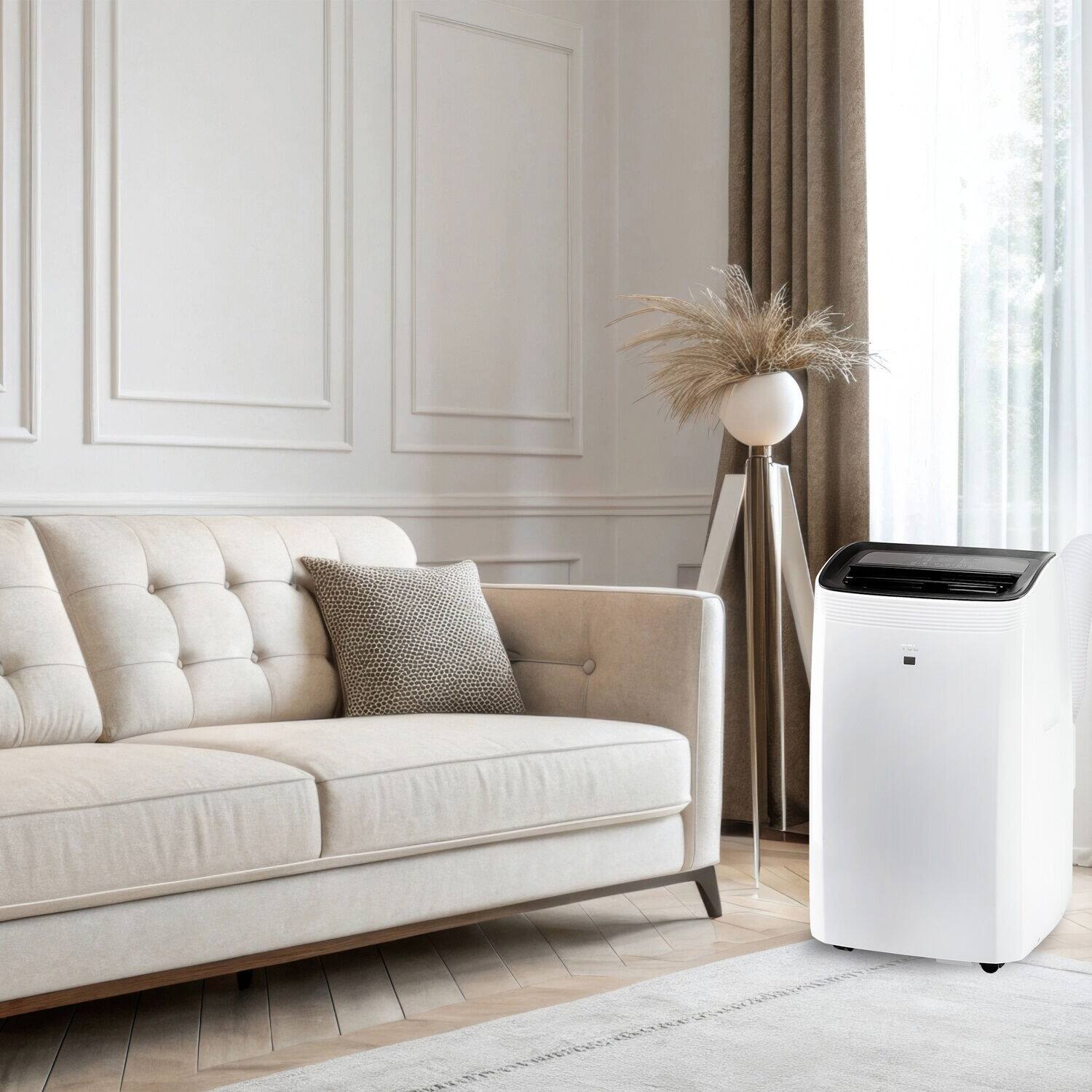 Alt View 16. TCL - 350 Sq. Ft. Smart Portable Air Conditioner - White.