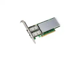 Intel - Ethernet RJ-45 Network Adapter - Dual-Port QSFP28 - PCI Express (PCIe) 4.0 x16 - Ethernet Port Configuration Tool - Green