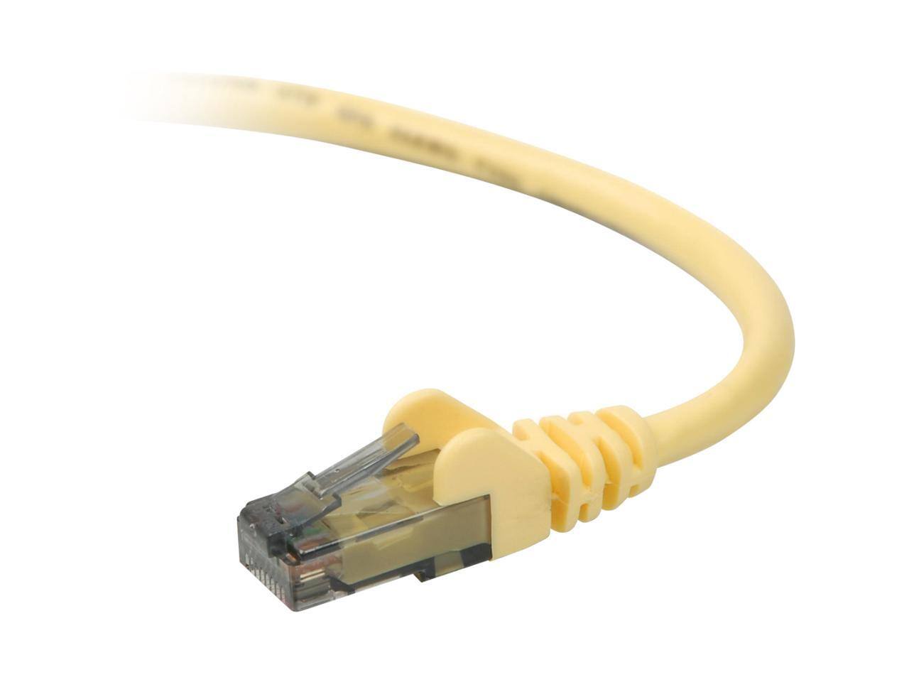 Front. Belkin - Belkin A3L980-20-YLW-S 20 ft. Cat 6 Yellow Network Cable.