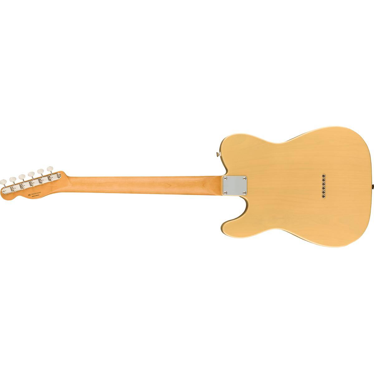 Alt View 2. Fender - Fender Noventa Telecaster Electric Guitar, Maple Fingerboard, Vintage Blonde.