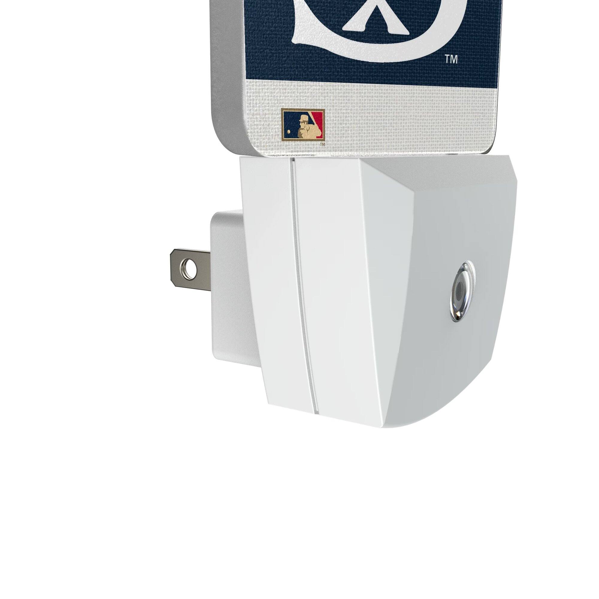 Alt View 2. Keyscaper - Chicago White Sox Stripe Design Nightlight 2-Pack - Multicolor.