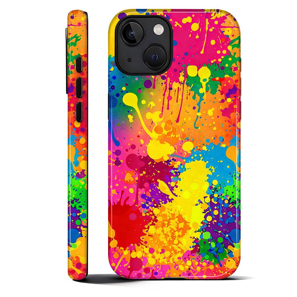 Front. BUBM - Smartphone Case for iPhone - 2-Layer Durable Smartphone Protection Case - Chromatic Chaos - Chromatic Chaos for iPhone 15 Plus.