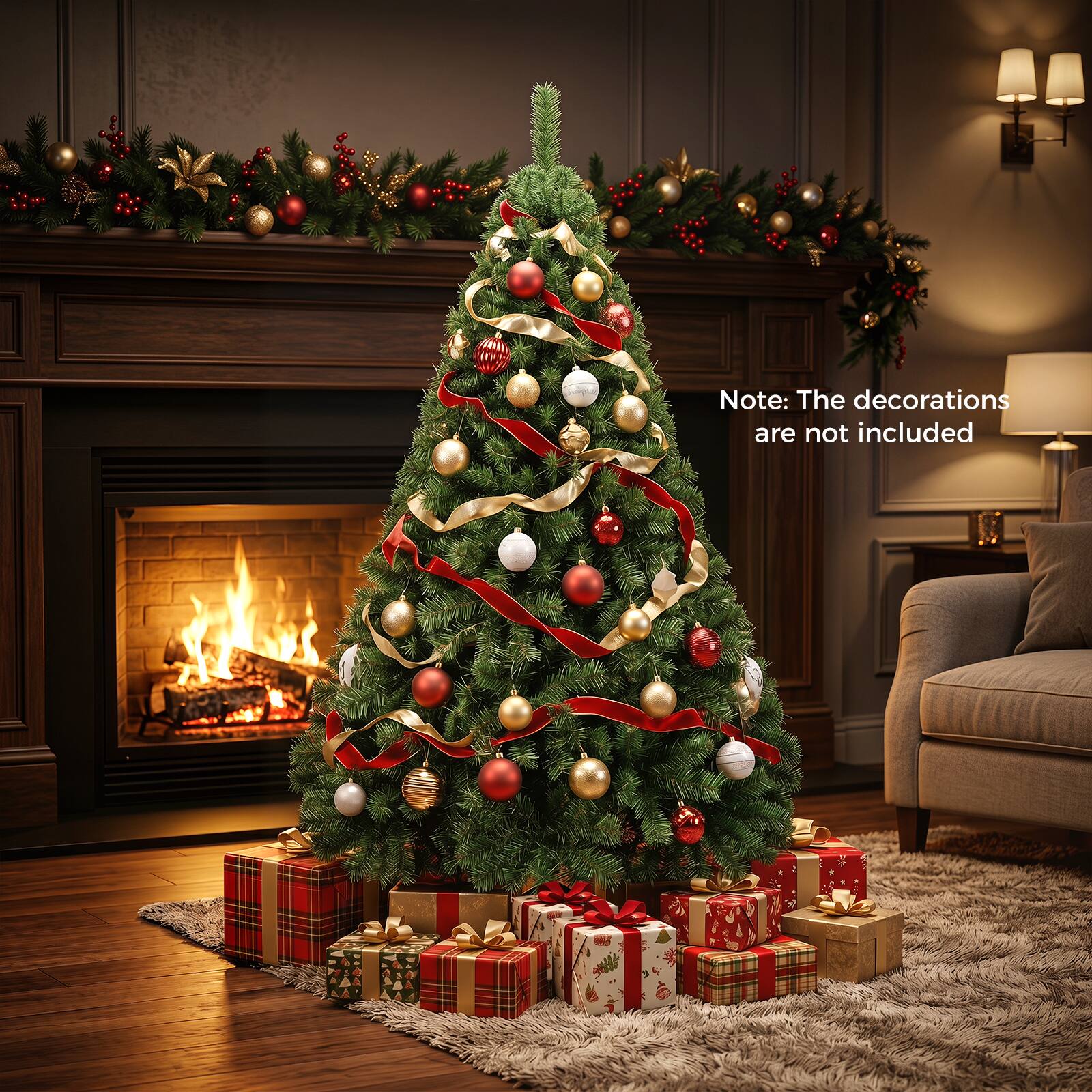 Note: The decorations are not included