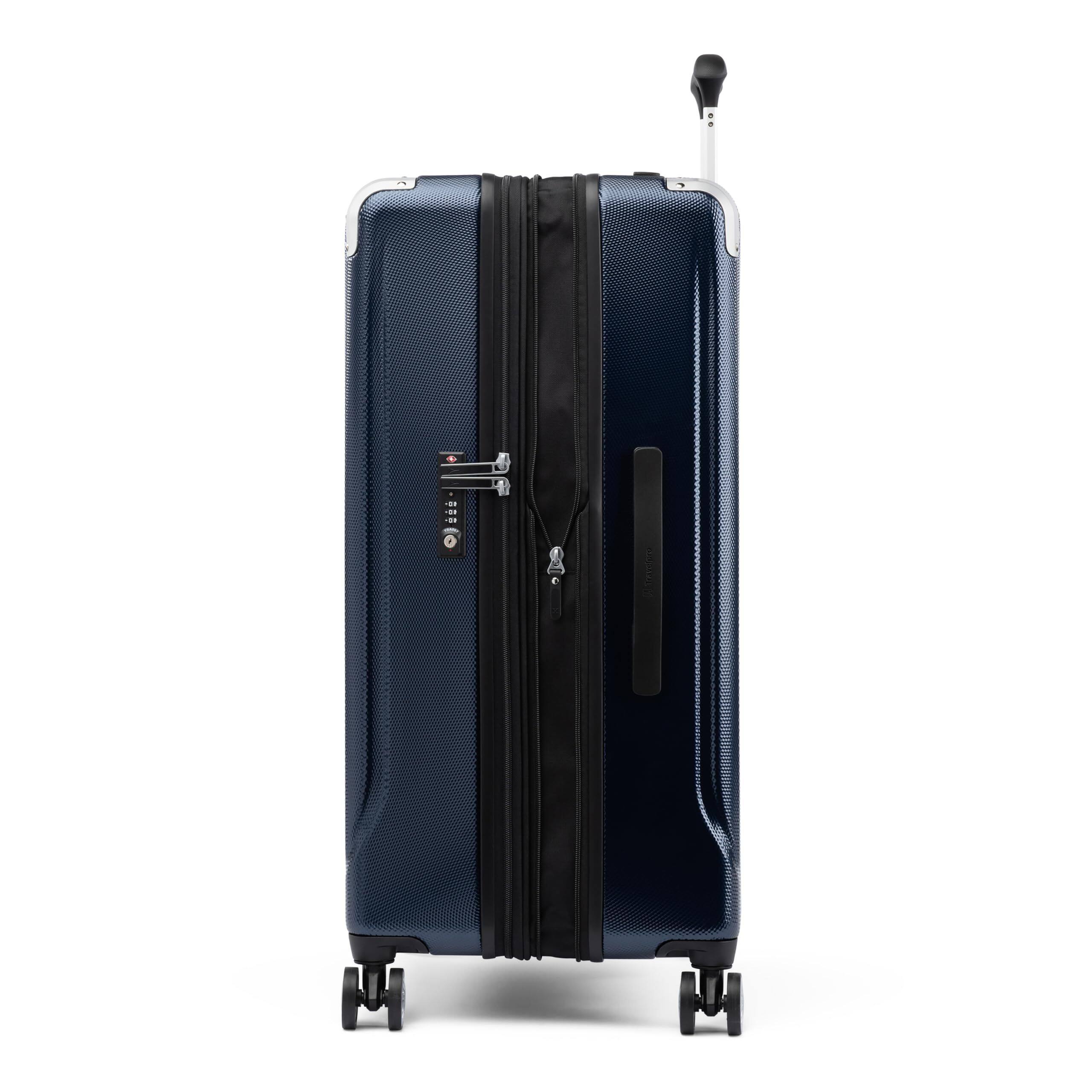 Back. Travelpro - Travelpro Pathways 3 Hardside Expandable 28" Checked Spinner - Royal Blue.