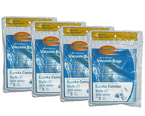 MUST FOR ALLERGY SUFFERERS  
EnviroCore TECHNOLOGIES Micro Filtration Vacuum Bags  
Eureka Canister Style UB 3530 series 3
