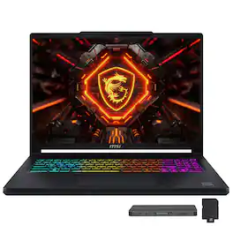 MSI - Upgraded - Crosshair 16" 240Hz Gaming Laptop,Intel Core i7-14650HX, GeForce RTX 5070,16GB RAM,512GB SSD+1TB Dock,Win11 Pro - Black