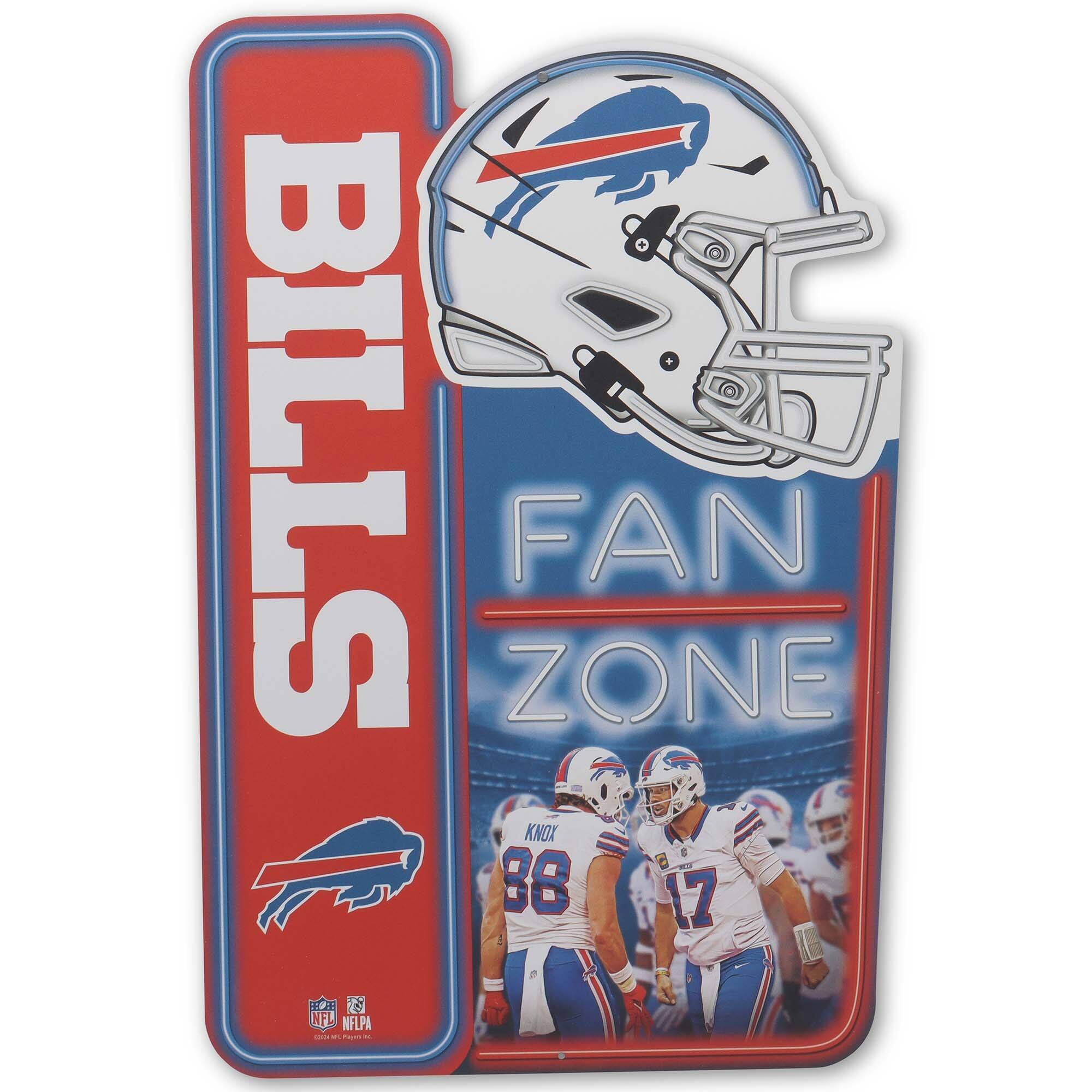 Buffalo Bills 13" x 19.5" Fan Zone Metal Sign