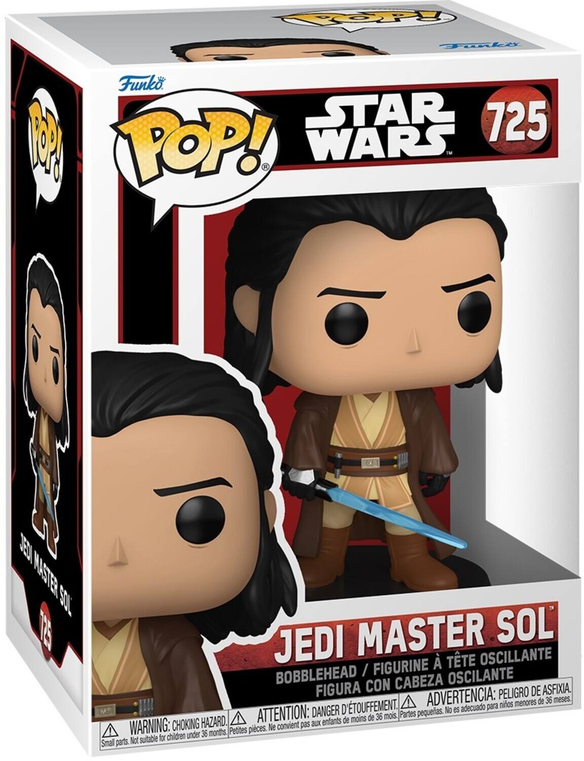 FOPY Toki Funko STAR 725 M POP! R WARS M EU MASTEL SOLL EL JEDI MASTER SOL  TTE OSCILLANTE BOBBLEHEAD / FIGURINE OSCILANTE FIGURA CON CABEZA ASFIXIA. ADVERTENCIA: PELIGRO DE menores de 36 meses. TOUFFEMENT. adecuado para nios ATTENTION: DANGER D Partes pequeas. No es de moins de 36 mois. WARNING: CHOKING HAZARD. convient pas aux enfants Petites pieces. Ne children under 36 months, Not suitable for Small parts.