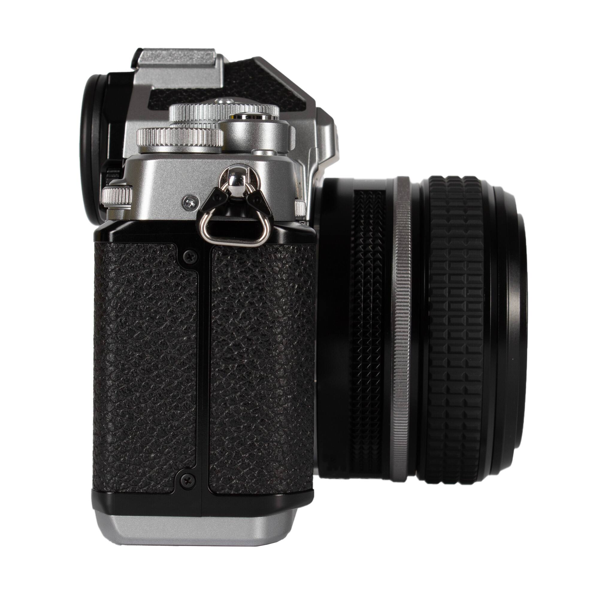 Alt View 5. Nikon - Nikon Zf Mirrorless Camera with 40mm Lens - 24.5MP, 4K UHD Video (Silver) - Silver.