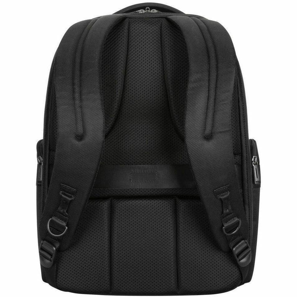Alt View 3. Targus - Targus Mobile Elite TBB617GL Carrying Case (Backpack) for 15" to 16" Notebook - Black - TAA Compliant - Water Resistant - Black.