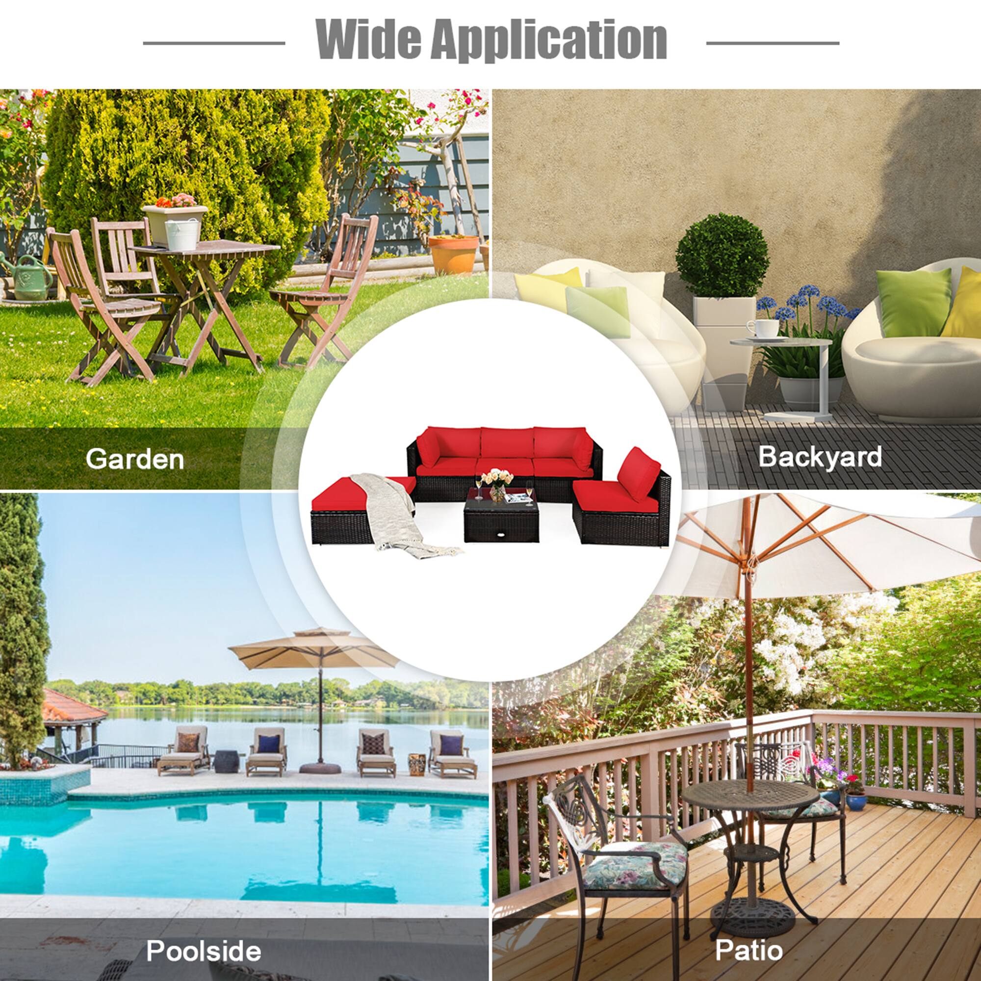 Wide Application

Garden  
Backyard  
Poolside  
Patio