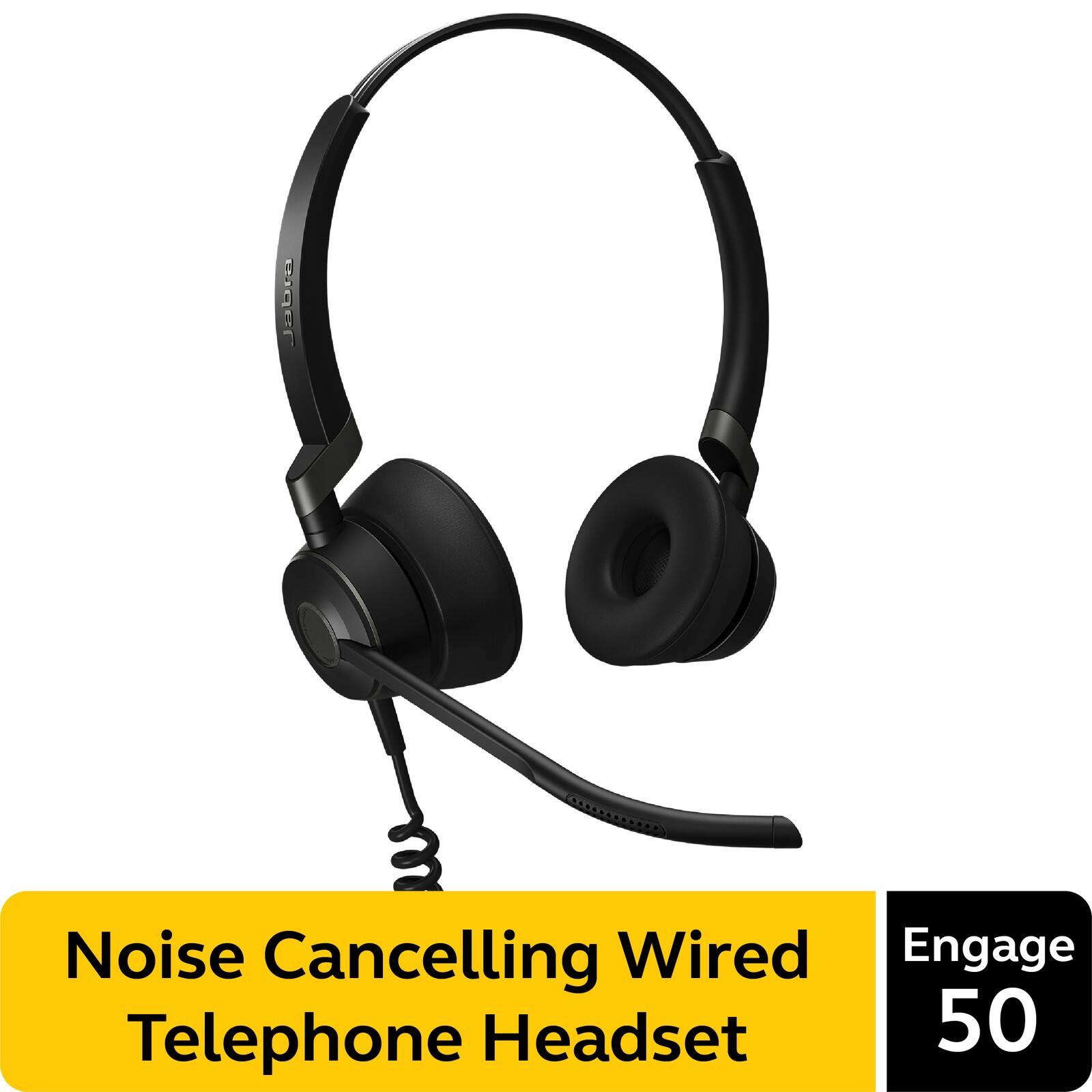 Jobra Noise Cancelling Wired Engage Telephone Headset 50