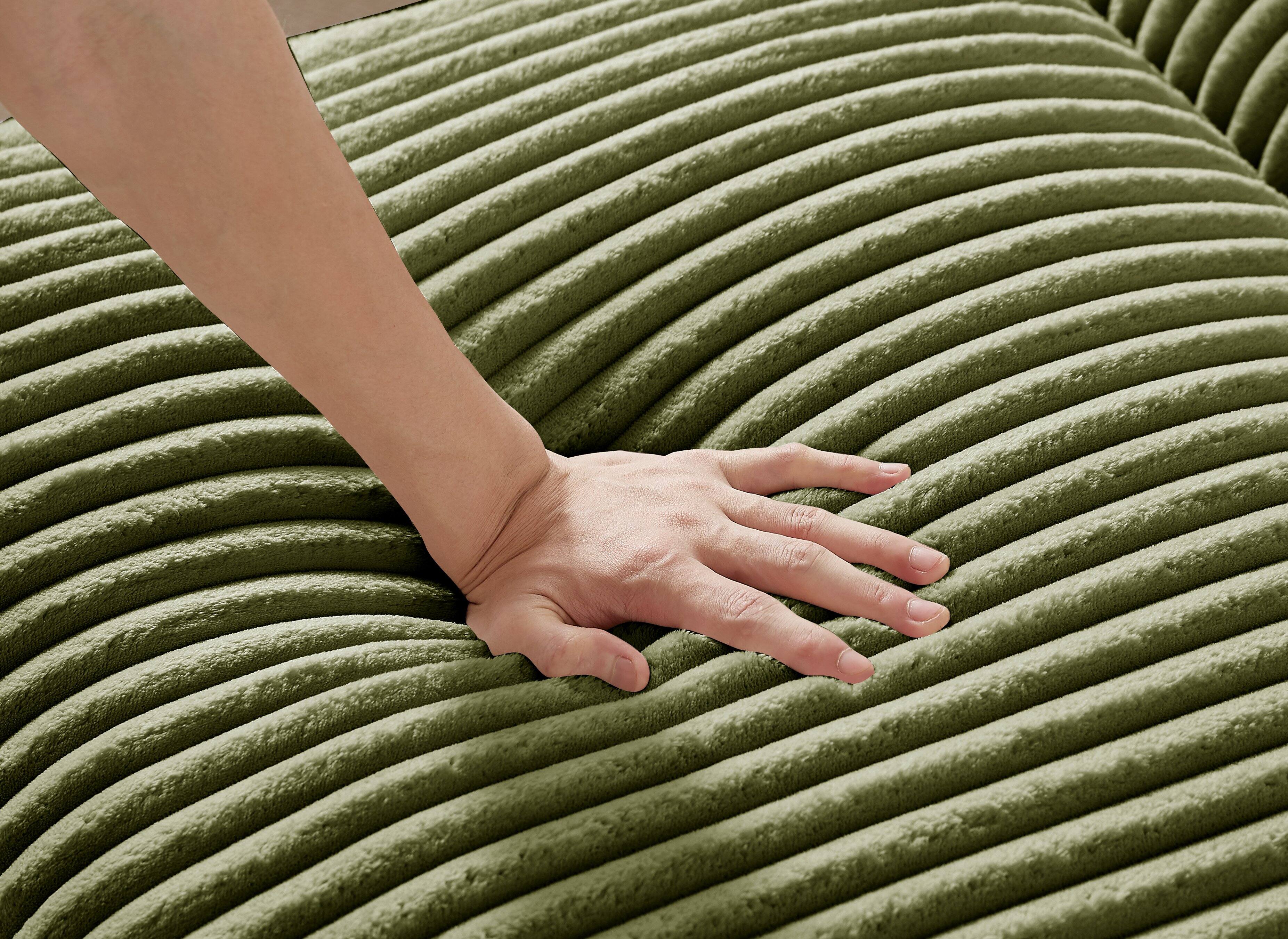 Alt View 2. Electra Tech Xpress - Sectional Sofa Couch,Convertible L Shaped Sectional for Living Room,Modular Couch with Removable Ottoman - Green.