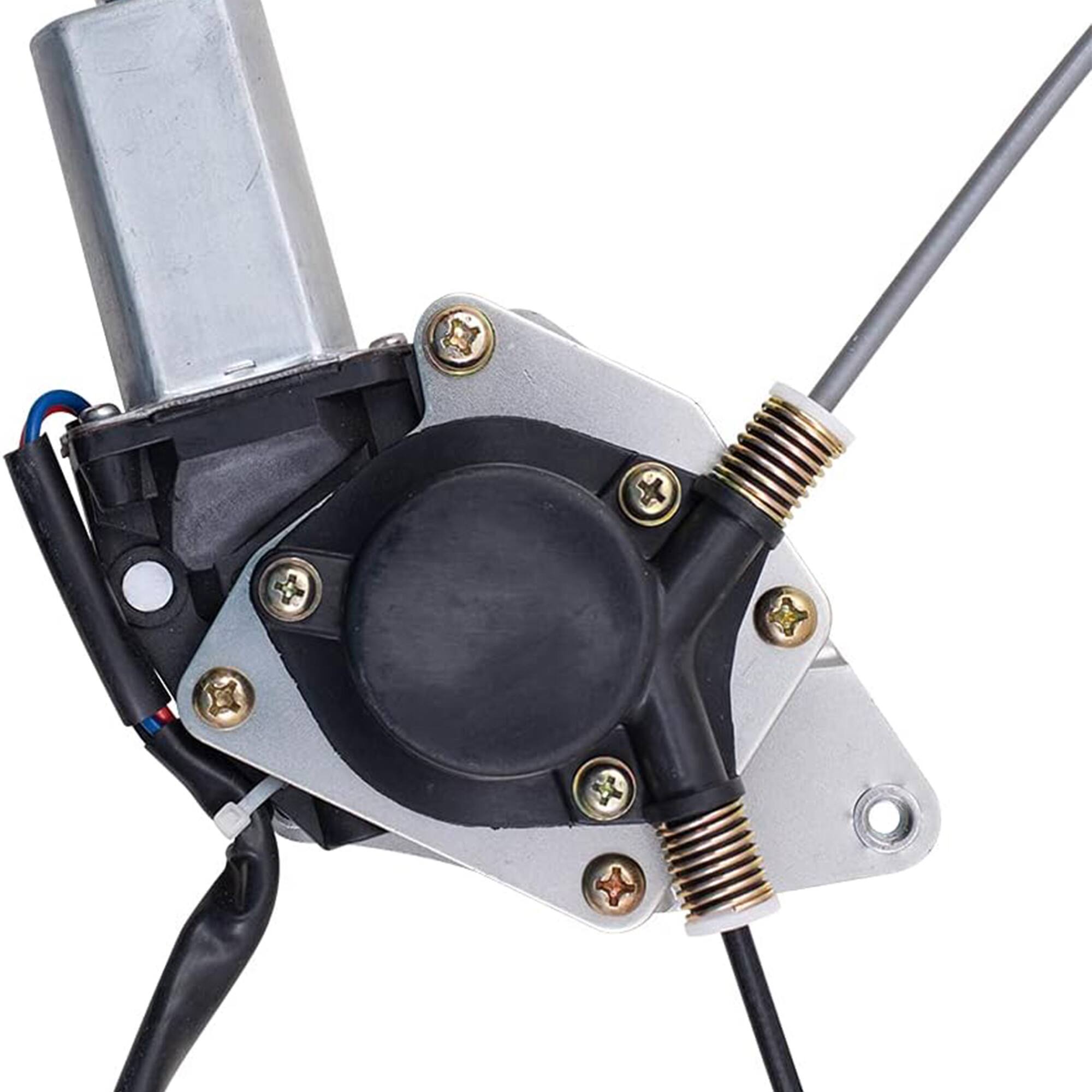 Alt View 5. Brock - Brock Replacement Passengers Front Power Window Lift Regulator with Motor, Left - White.