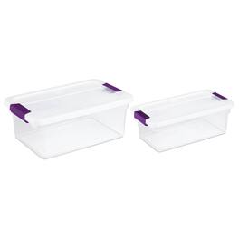 Sterilite - 15 Quart Storage Tote, 12 Pack, and 6 Quart Storage Tote, 12 Pack