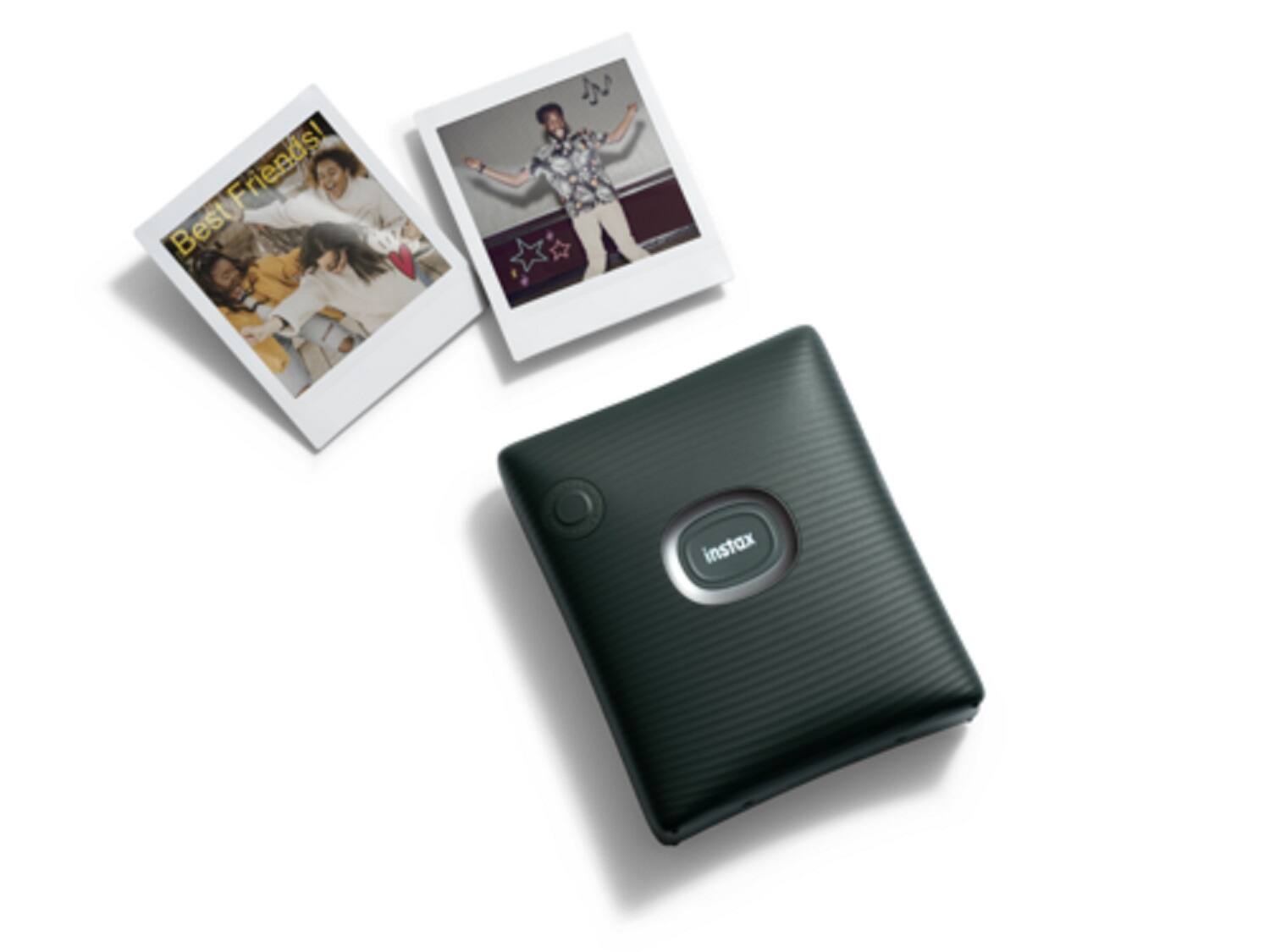 Alt View 1. Fujifilm - instax SQUARE Link Smartphone Printer - Midnight Green.
