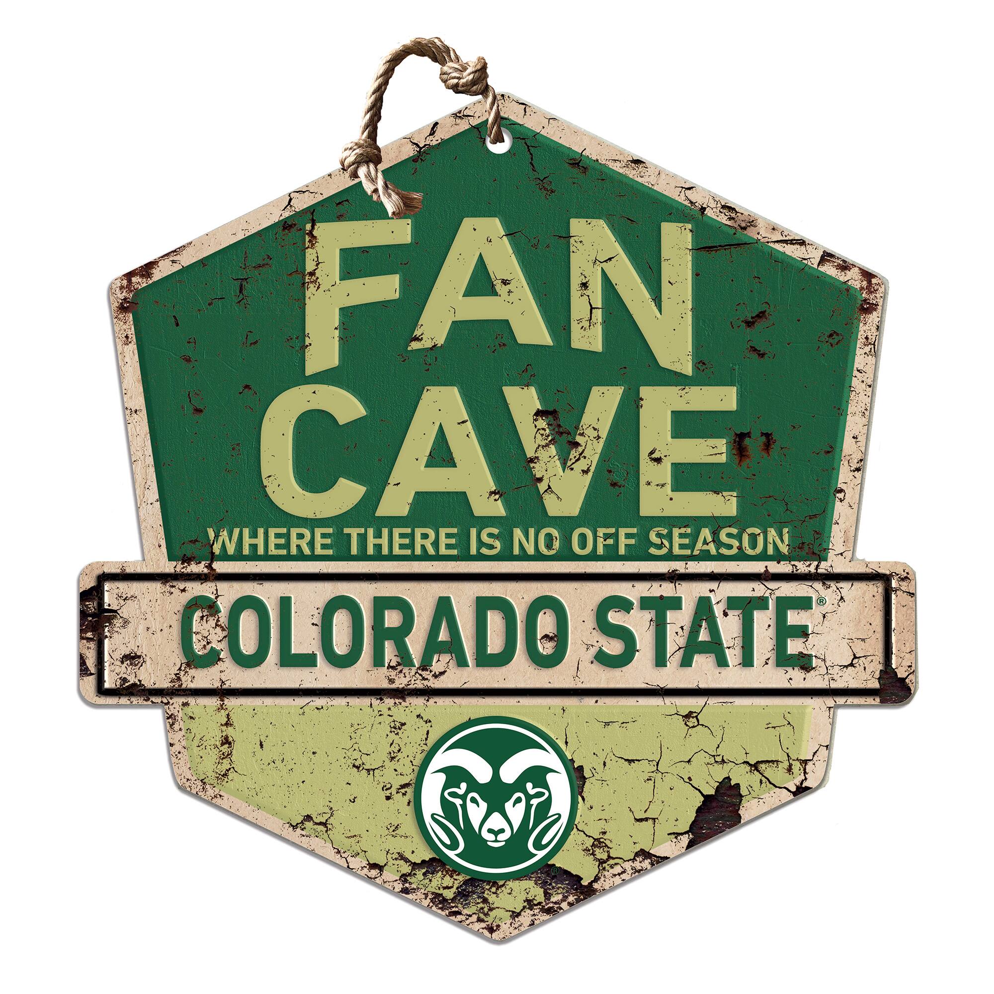 Colorado State Rams 20'' x 20'' Fan Cave Badge Sign