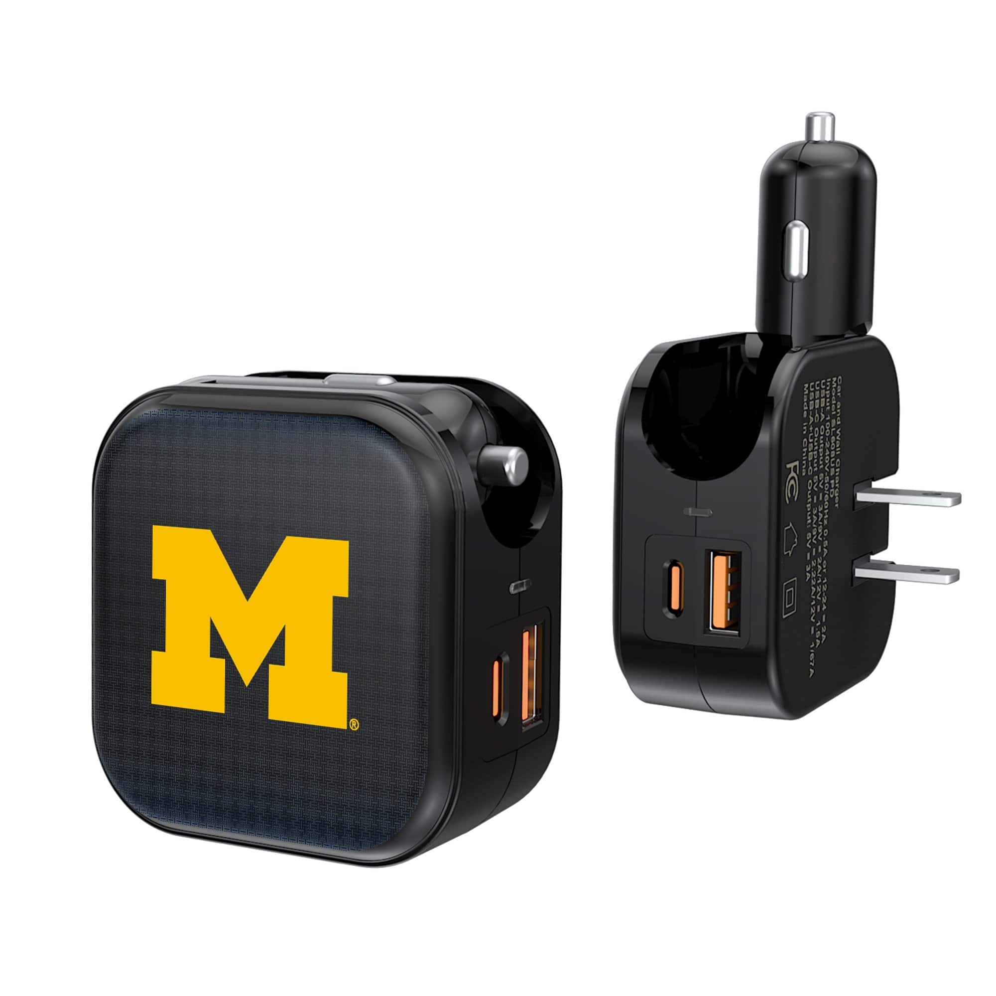 Keyscaper - Michigan Wolverines 2-in-1 USB A/C Charger - Black price history on PriceWatchPro