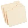 Front. Staples - Staples 30% Recycled File Folders, 1/3-Cut Tab, Letter Size, Manila, 100/Box (ST56675) - Manila.