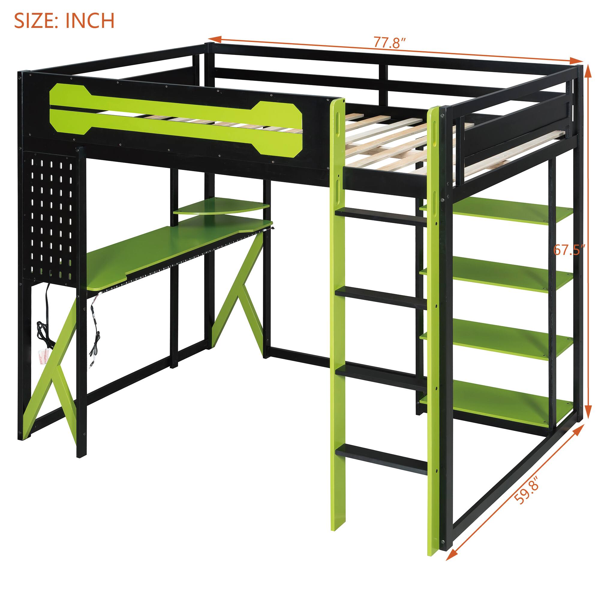 SIZE: INCH  
77.8" 67.5" 59.8"