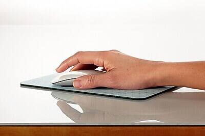 Alt View 8. 3M - Precise™ Foam Non-Skid Mouse Pad, White Bitmap - White Bitmap.