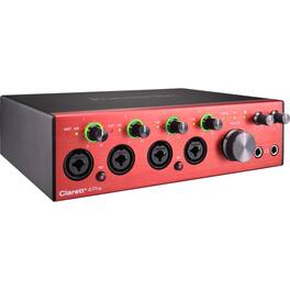 Focusrite - Clarett+ 4Pre 8-Channel 18-In/8-Out Audio Interface with Software Suite for PC and Mac