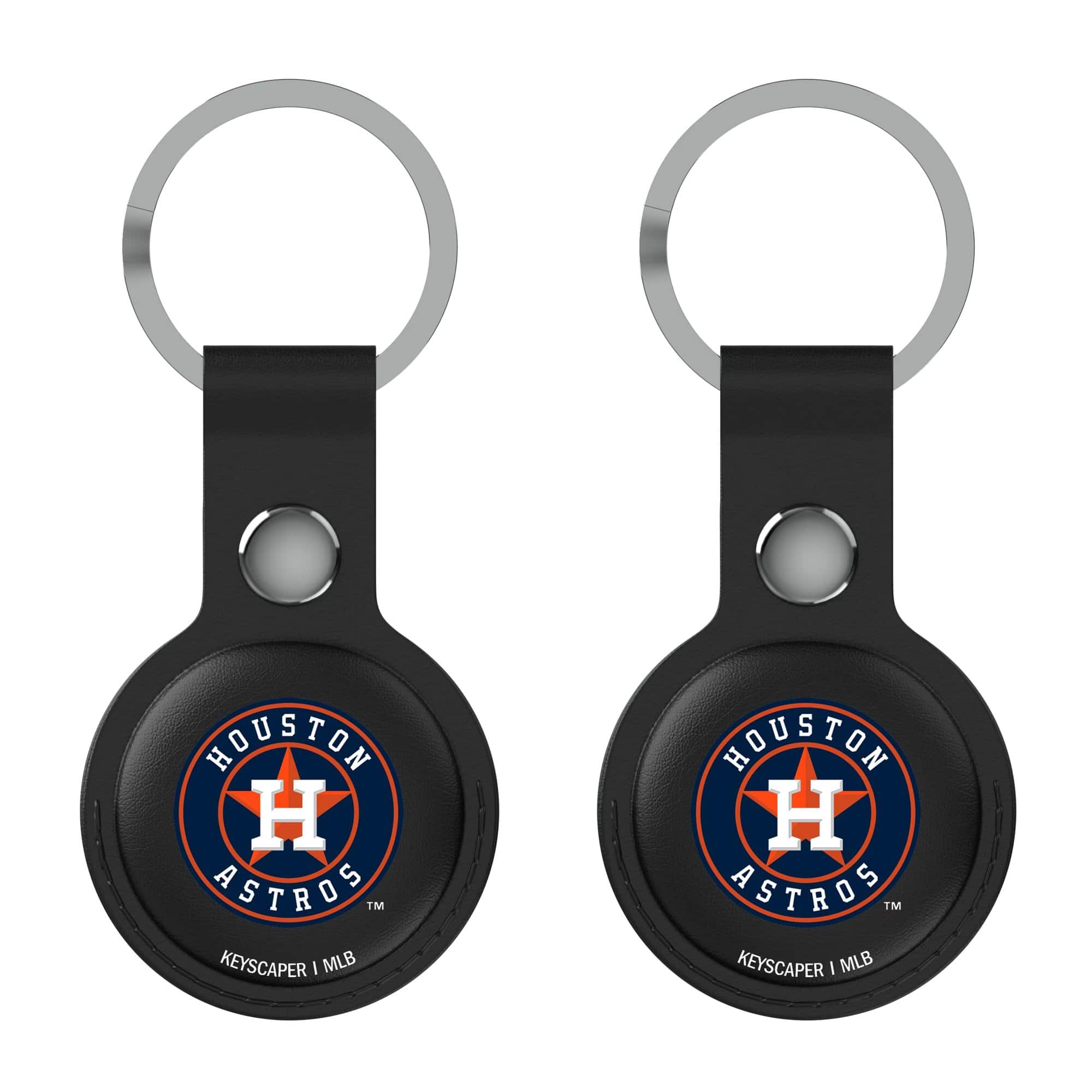 Keyscaper - Houston Astros Two-Pack AirTag Holders - No Size - Black