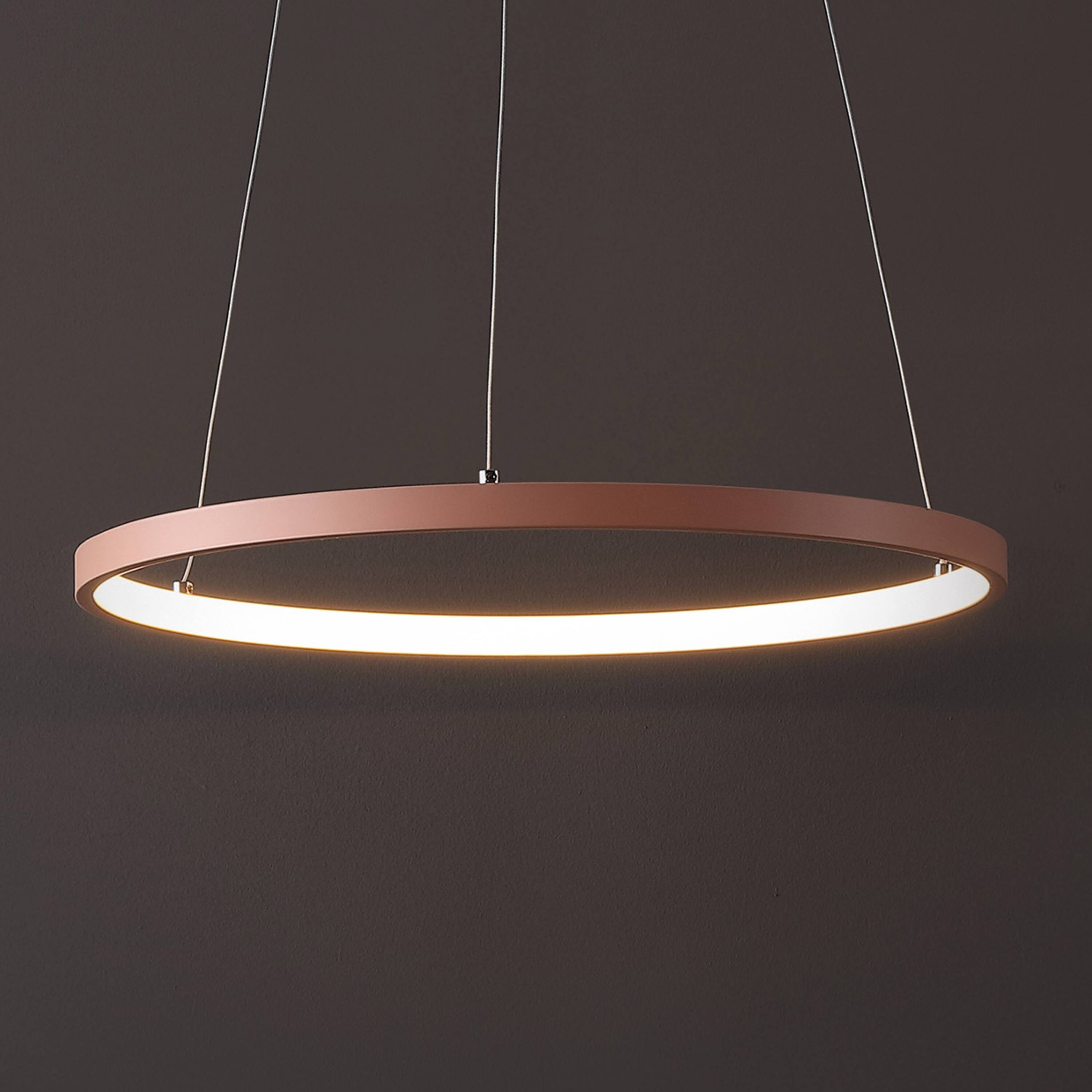 Jonathan Y Brice 15.75" Modern Contemporary Metal Round Dimmable ...