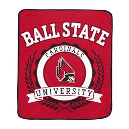 Pegasus - Ball State Cardinals 50" x 60" University Crest Ultra Soft Blanket - Multicolor