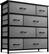 Front. Sorbus - Sorbus Dresser with 8 Drawers - Storage Chest Organizer with Steel Frame, Wood Top, Handles, Fabric Bins - Black.