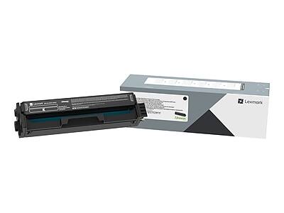 Front. Lexmark - C320010 Black Standard Yield Toner Cartridge - Black.
