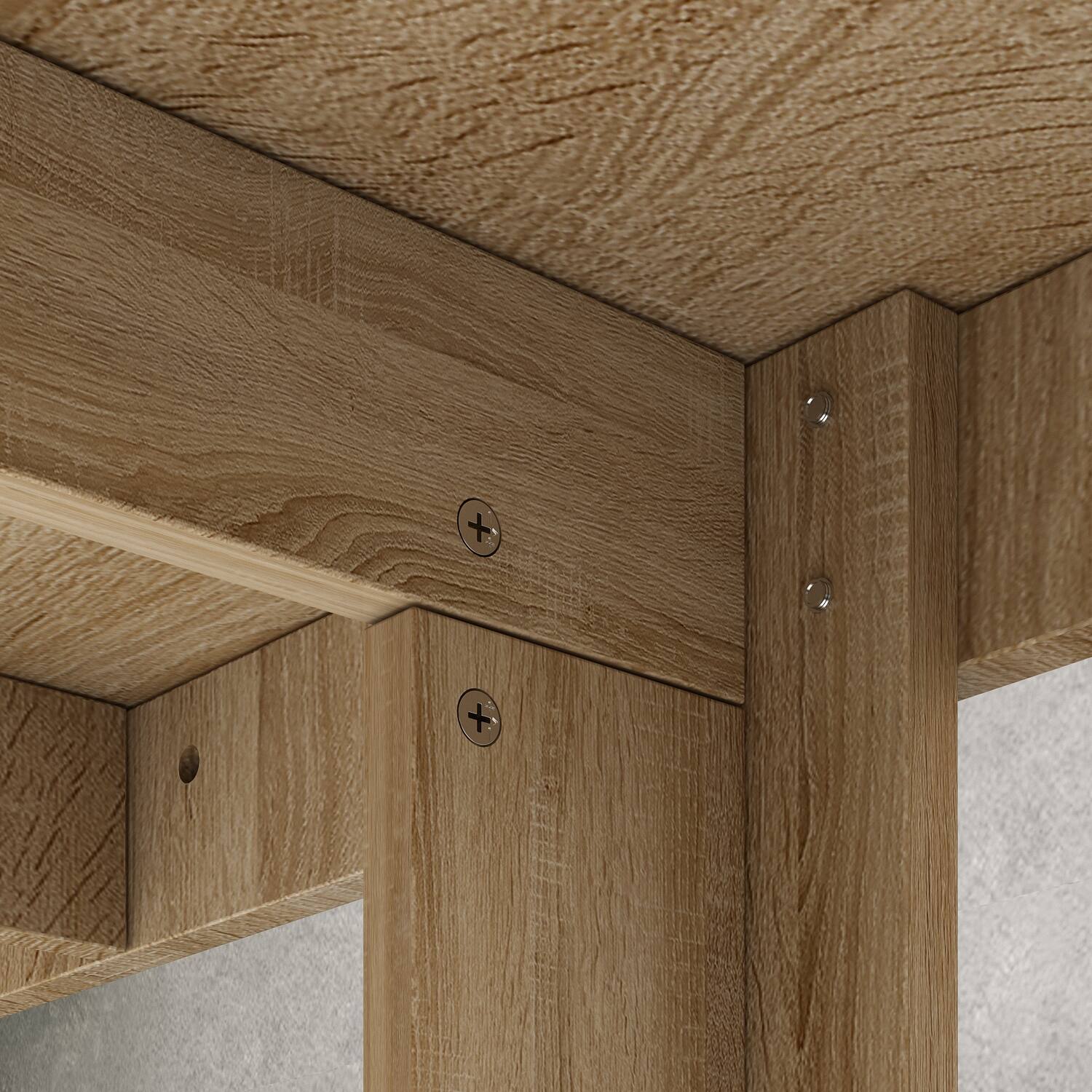 Alt View 7. FUFU&GAGA - FUFU&GAGA Modern Office Conference Table - Multipurpose Meeting, Team Collaboration & Workspace Desk - Wooden.