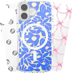 Looks iPhone 16 Swappable Graphic Case Inserts (3 per pack) - compatible w/ PopSockets PopCase only - Multi Bundle - Front_Zoom