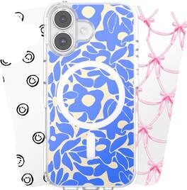 Looks iPhone 16 Swappable Graphic Case Inserts (3 per pack) - compatible w/ PopSockets PopCase only - Multi Bundle