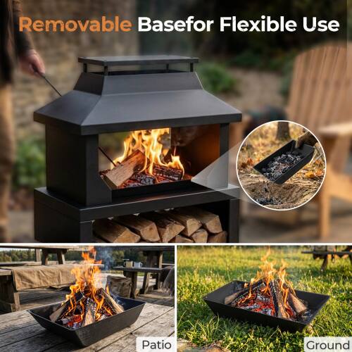 Removable Base for Flexible Use

Patio

Ground