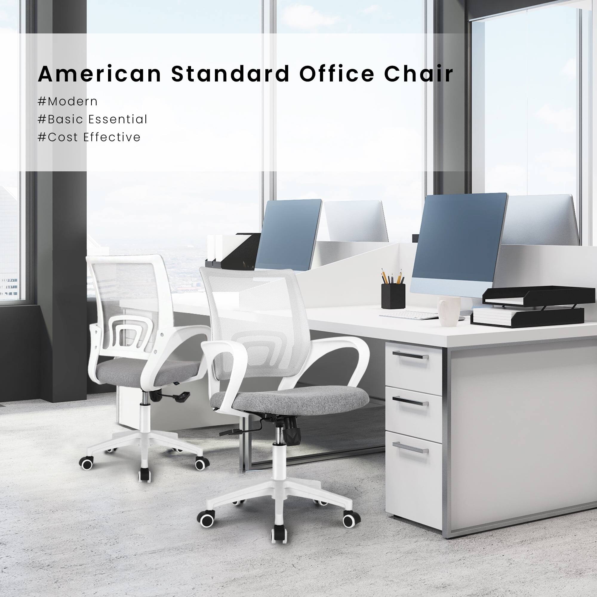 American Standard Office Chair  
#Modern  
#Basic Essential  
#Cost Effective
