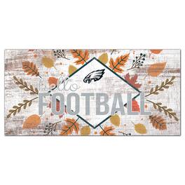 Fan Creations - Philadelphia Eagles 6'' x 12'' Hello Football Wall Art - White