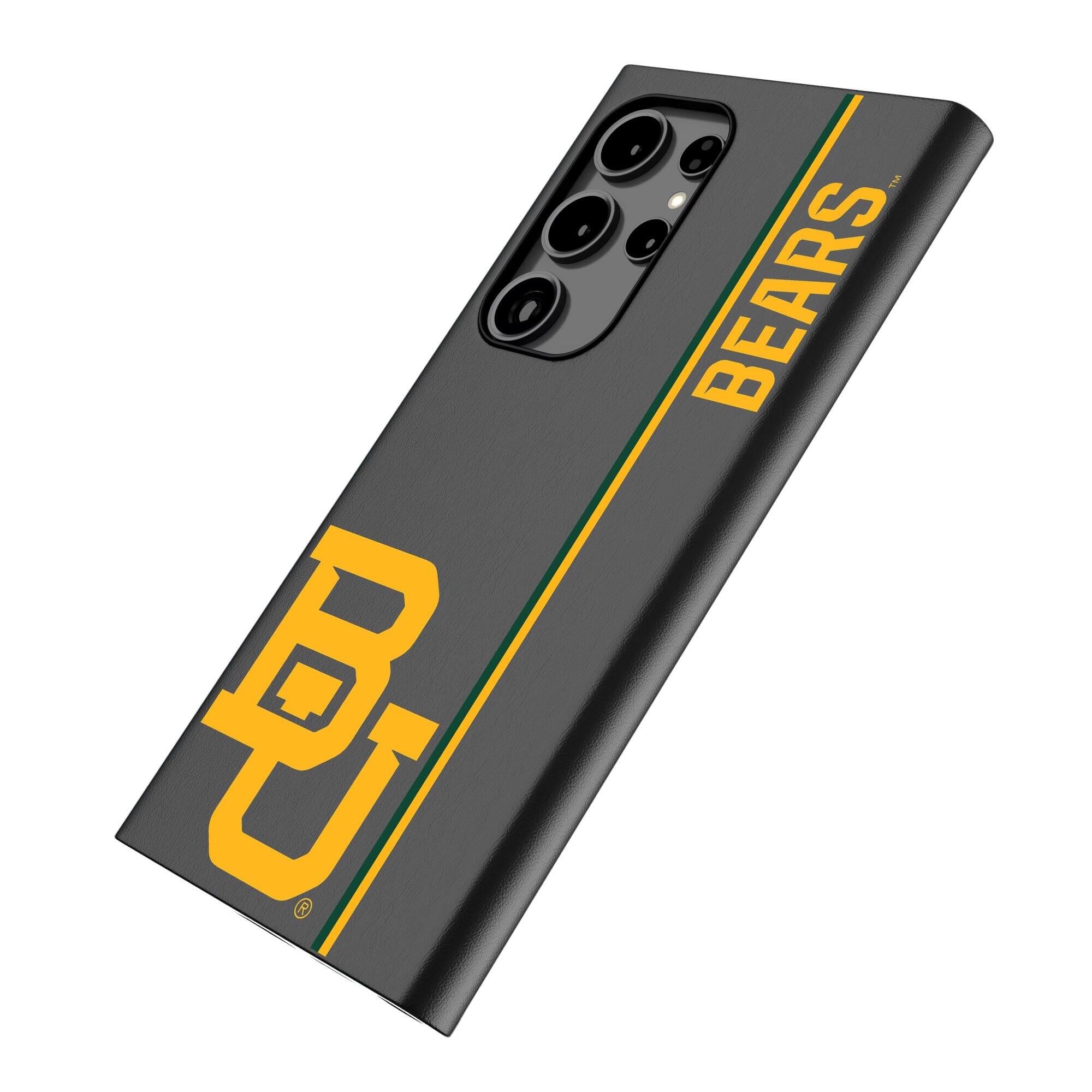 Alt View 1. Keyscaper - Baylor Bears Galaxy Magnetic Bump Case - S24 Plus - Black.