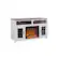 Front. Ameriwood Home - Carver Electric Fireplace TV Stand - White.