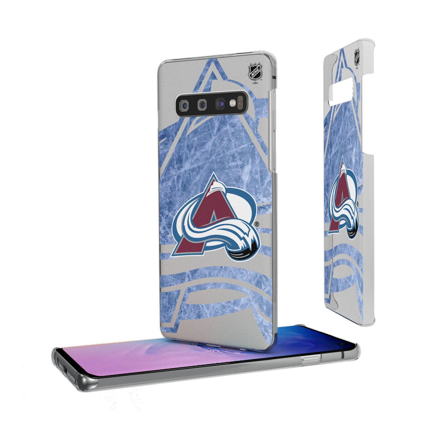 Alt View 3. Keyscaper - Colorado Avalanche Galaxy Clear Ice Case - S24 - Multicolor.