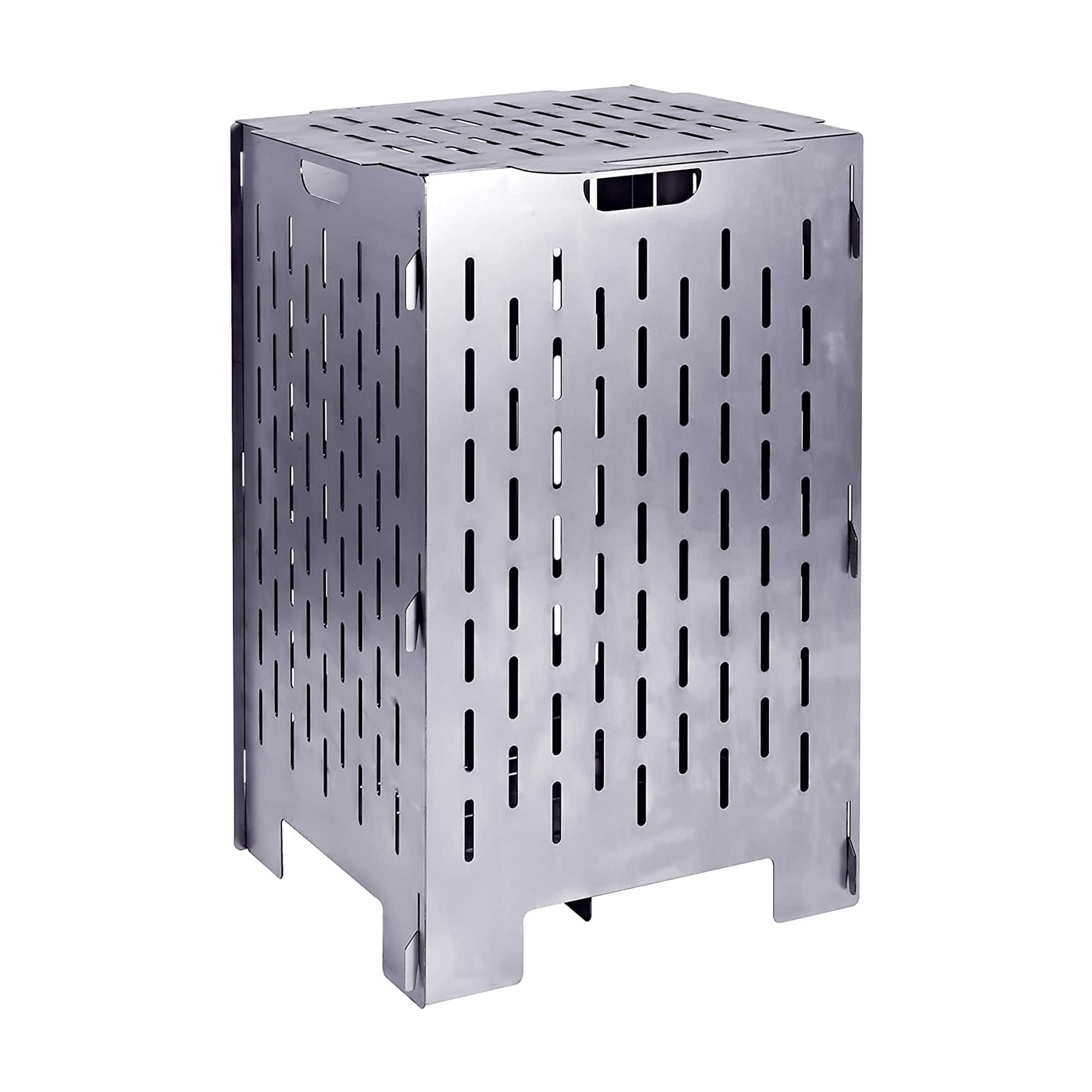 Yard Tuff - YTF-202036BC 20 x 20 x 36 Inch Steel Burn Cage with Vent Holes - Gray