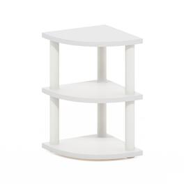 Furinno - Turn-N-Tube 3-Tier Corner Countertop Organizer Shelf - White