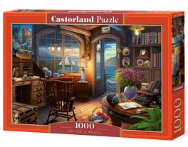 Castorland - 1000 Piece Jigsaw Puzzles, Sailor's House, Romantic puzzles, Ocean view, Adult Puzzle, C-105090-2 - Red
