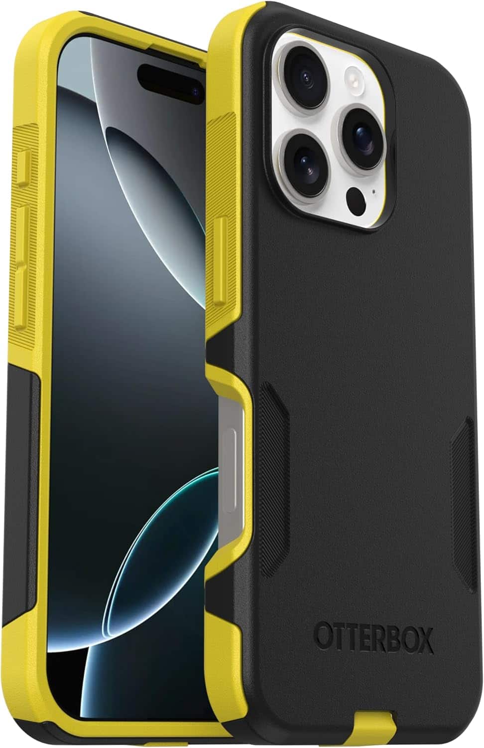 OtterBox - Commuter Series Hard Shell for MagSafe for Apple iPhone 16 Pro - Night (Black & Yellow)