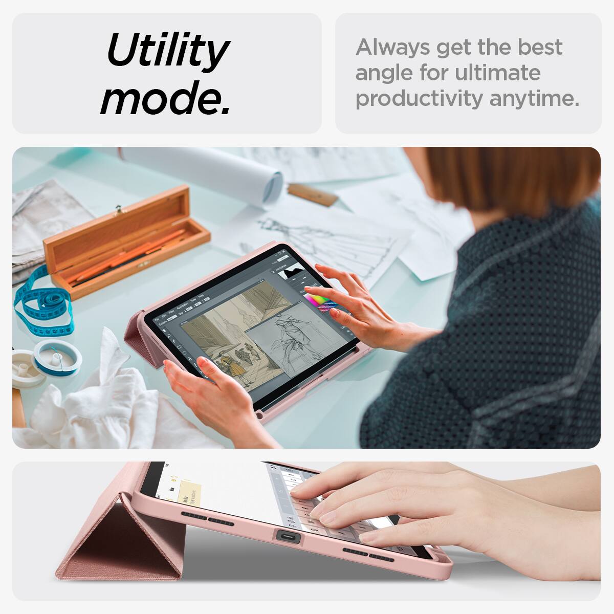 Utility mode.  
Always get the best angle for ultimate productivity anytime.