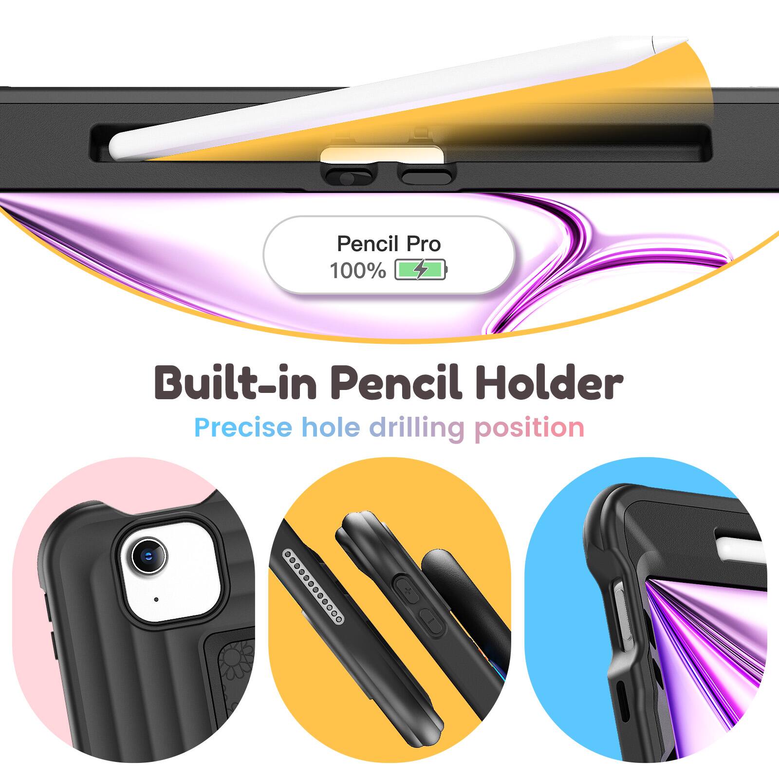 Pencil Pro 100% Built-in Pencil Holder Precise hole drilling position
