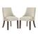Angle. OSP Home Furnishings - Leona Dining Chair 2-PK - Linen.
