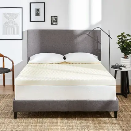Molecule - CopperWELL 3 Inch Cooling Gel Infused Memory Foam Mattress Topper XL Twin - White